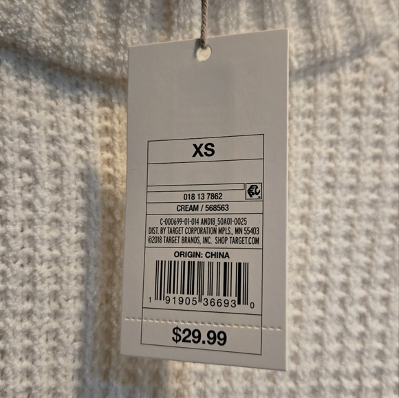 A New Day, Women's size XS, Sweater, Brand New With Tags, Cream Color - Picture 3 of 8